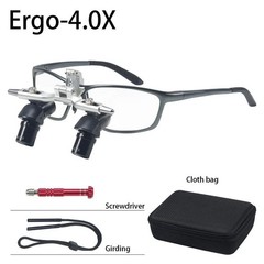 48° Ergo Dental Loupes 4X 5X 6X Magnifier Glass Adjustable