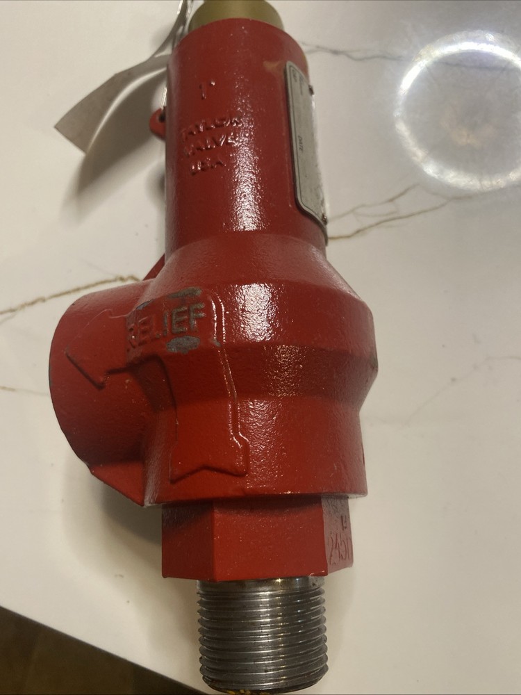 1”TAYLOR Valve 82E4351311 Relief Valve 1″ T-8250-1 245 PSIG 585scfm