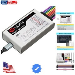 LA1010 USB Logic Analyzer 16 Input Channels 100MHz with The English PC Softwa…