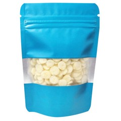 200 Matte Standup Zip Seal Bag in with Clear Window for Dried Foods Candy Sugar