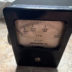 Alnor Velometer Jr Type 8100 Vane Anemometer 0-800 FPM Range Switch