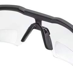 Clear +3.00 Bifocal Safety Glasses Magnified Anti-Scratch Lenses