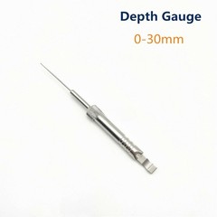 Stainless Steel Depth Gauge 0mm To 30mm /60mm/40mm/90mm Orthopedics Instruments