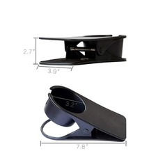 Desk Cup Holder Clip – Table Edge Clamp for Beverages, Phones – Black