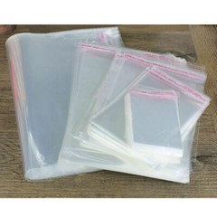 Clear Self Adhesive OPP Bags Cellophane Tape Peel Poly Seal Plastic Packing Bags