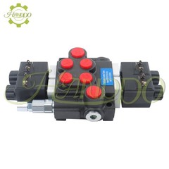 2 Spool 13 GPM, Hydraulic Monoblock Solenoid Motor Control Valve 12V DC 3600 PSI