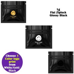 100pc 1g/3.5g/7g/14g/28g Mylar Foil Smell Proof Bags For One Color Customs Print
