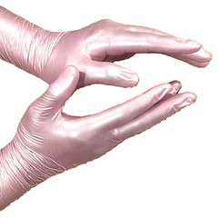 Top Glove Nitrile Disposable Powder Free Glove – Pearlescent Pink/ Violet 50s