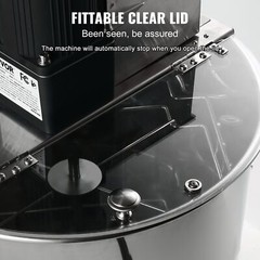 Electric Honey Extractor 4/8Frames Honey Spinner Extractor with Adjustable Stand
