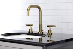 Kingston Brass FSC8933CML Manhattan Widespread Bathroom Faucet w/ Pop-Up Drain