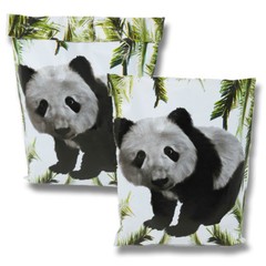 10×13 Panda Bear Poly Mailers, Black and White Self Seal Shipping Mailing Bags