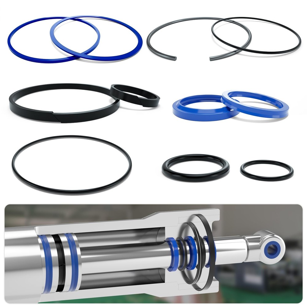 Vehifomo Hydraulic Log Splitter Cylinder Rebuild Seal Kit For 4.0Bore X 1.75