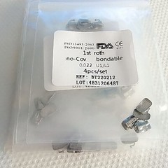 100Packs Dental Orthodontic Buccal Tube 1st Roth 0.022 Molar Bondable No-covn