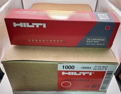 NEW Hilti #50353 .27 Cal Short RED 6.8/11 M10 FULL Case Of 1000 Shot SHIPS FREE!