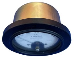 Vintage Military AC Ammeter 0-500 Amps Panel Meter NSN 6625-00-553-1532 NOS