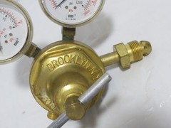 Brooklyn N.Y. S-S Gauge Regulator Valve NOS w/ Wika Gauges 4000 PSi + 30 PSi