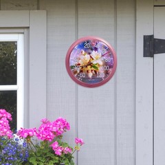 Cherry Blossom Indoor Outdoor Dial Thermometer, Wireless Easy Read Wall Decor…
