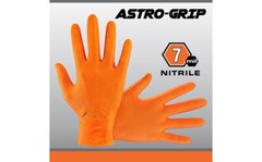 SAS Safety Astro-Grip Orange Nitrile Gloves, 7 mil Thick, 1000/Cs (M-2XL)