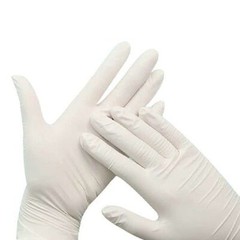 House Brand Latex Gloves, Powder-Free, X-Large, White, 100/Bx