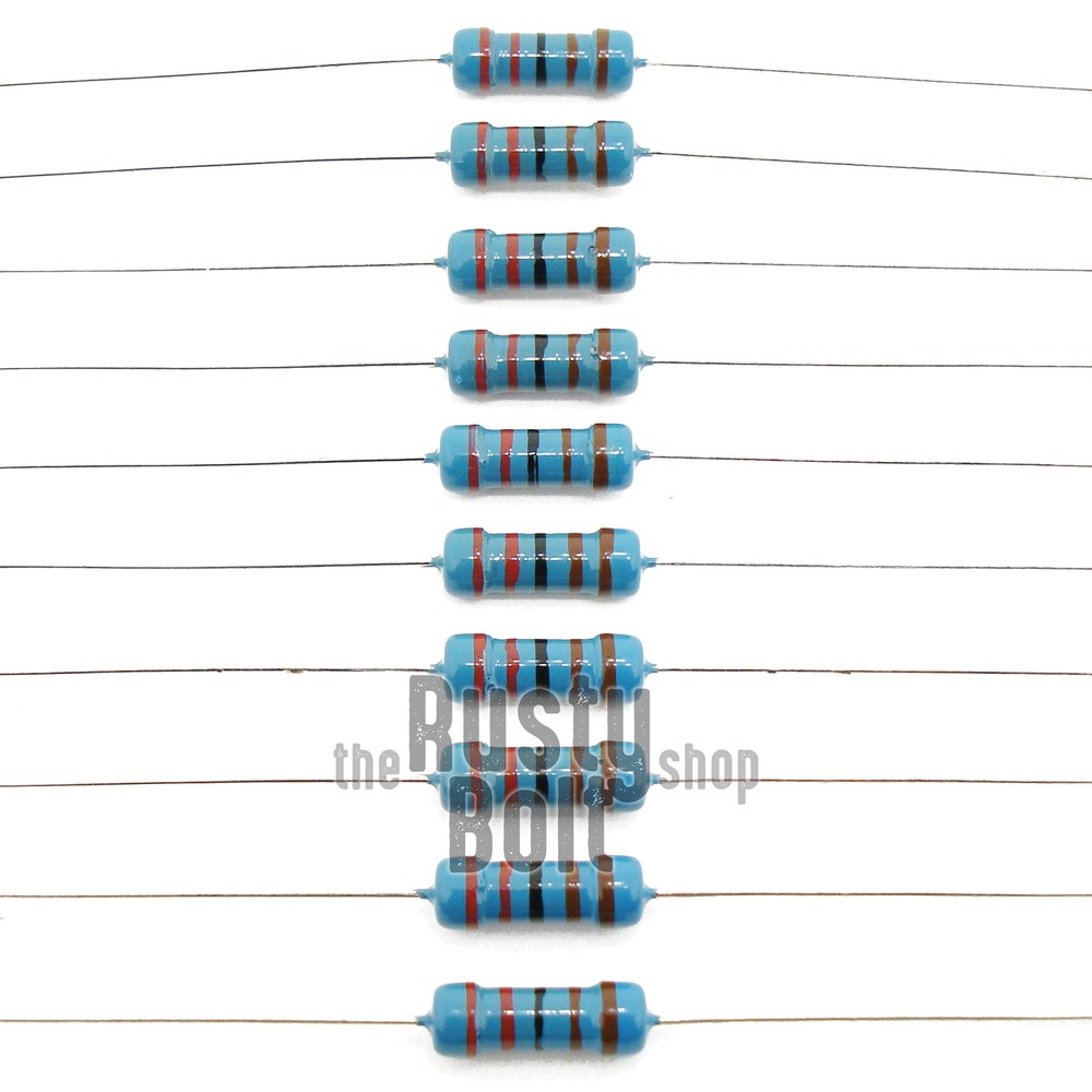 Resistors – 1/2 w (0.5 watt) – 2.2K ohm – 1% Tolerance – Metal Film – New
