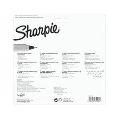 Sharpie Permanent Markers Ultra Fine Point Assorted Colors 12 Count