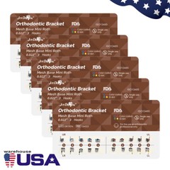 US AZDENT Dental Orthodontic Brackets Brace Mini Roth/MBT 0.022/0.018 345 Hook