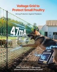 VEVOR Electric Netting Fence Kit Sheep Fencing 35″H x 164’L with Posts Spikes
