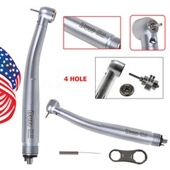 Dental LED E-generator High Speed Handpiece Turbine Push Button 4Hole UDM4