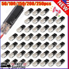 200pcs Double-Wire Plug-in Connector, Cable Clamp with Locking Buckle, AWG 18-22