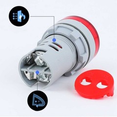 2//4/8X AC60-500V 22MM LED Voltmeter Voltage Meter Indicator Pilot Light New DIY