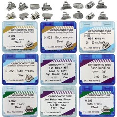 20Sets Dental Orthodontic Buccal Tubes 1st 2nd Molar Roth MBT 022 Mono Non-Con