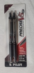 Pens Precise V5 RT Refill Retract black Ink Roll Ball Extra Fine pilot 6×2=12