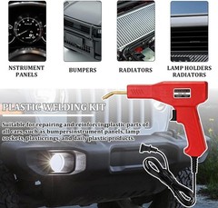 Portable Vehicle Plastic Welder Gun Kit for Bumper Repair – 200 Staples Included