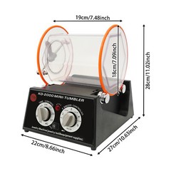 Modern Electric Jewelry Polisher 60W, Adjustable Speed & Timing, Compact Design