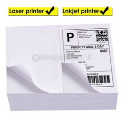 8.5″ x 5.5″ Half Sheet Self Adhesive Shipping Labels For Inkjet & Laser Printer