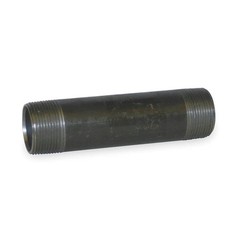 GRAINGER APPROVED 90814GR Black Pipe Nipple,Threaded,1-1/2×10 In 1LMT6