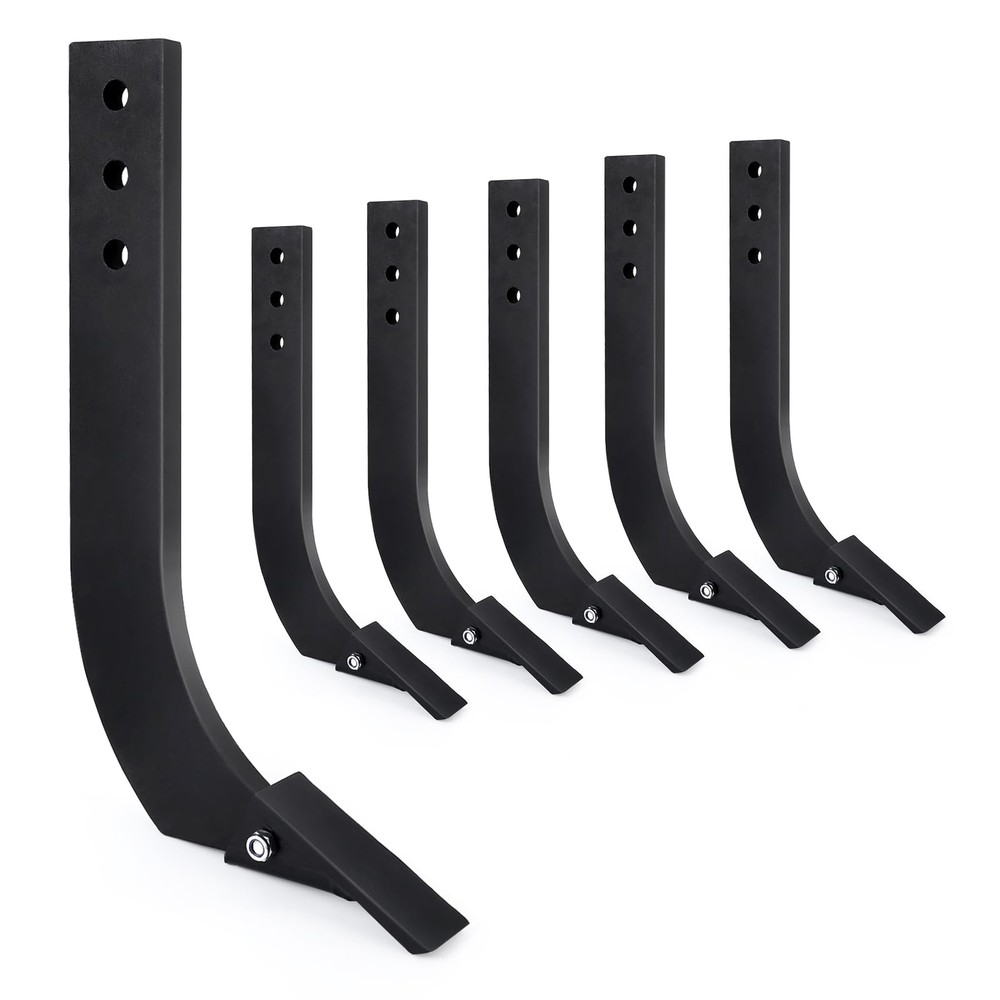 6X Box Blade Shank 16″ Scarifier Shank W/3 Holes Detachable Box Scraper for Dig