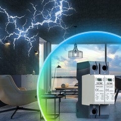 GEYA 2Pole 600/1000V Surge Protector Protective Device DC 40kA Lighting Arrester
