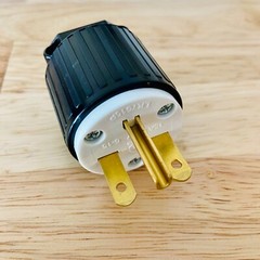 NEMA 6-15P Straight Electrical Plug 3 Wire, 15 Amps, 220V 230V 250V YGA015