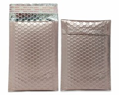 Nude Pink Metallic Bubble Mailers 8×12, 6×10, 4×8, Assorted Combo Shipping Pack