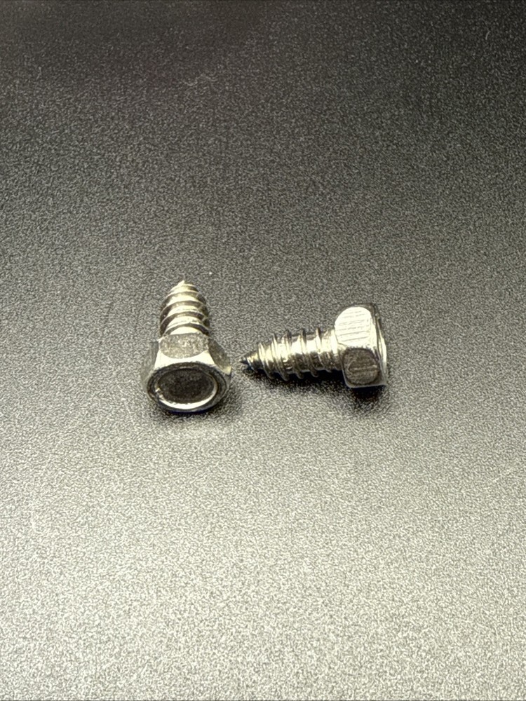 Stainless M6 X 12mm (1/2 Inch) Hex Head Coach Screws LOT OF 100 (1 lb)