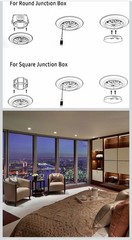 JULLISON 5 Pack 6″ LED Recessed Surface Mount Disk Dimmable Light White 5000K