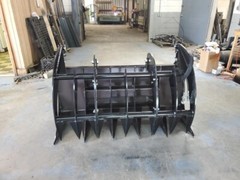 60″ COMBO TINE Brush Root Rake Grapple Attachment SkidSteer Tractor Quick Attach