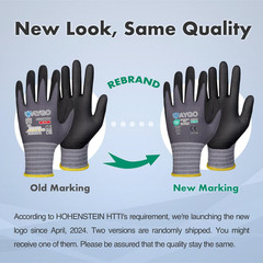 Safety Work Gloves, Microfoam Nitrile Coated, Men Women,Kg18N | Anti-Slip Grip,