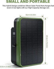 0.5J 10Mile Solar Power Fence Charger 5.5W Electric Fence Energizer Livestock US