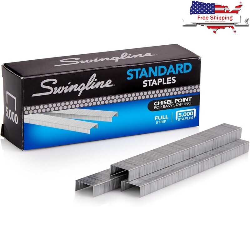 Standard Staples Staplers 1/4 Inch 5000 Count Chisel Point Reliable Performance