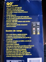 SQUARE D QO LOAD CENTER 60 AMP MAIN LUGS 2 SPACES 4 CIRCUITS MINI FUSE BOX NEW