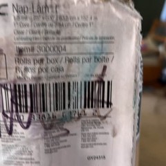 GBC Nap Lam I Laminating Roll Film 300004 Nap-Lam 1.5mil 25” x 500’ (Pack of 2)
