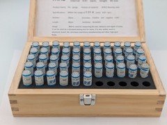 50pcs Metric Bearing Steel Pin Gage Set Precision Kit 0.001mm 7.51-8.000mm 50mm