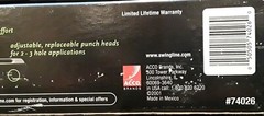 NEW Swingline 2 – 3 Hole Lever Paper Hole Punch # 74026 Easy Effort Lever Black